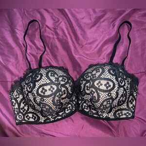 Victoria’s Secret Bombshell Push-Up Multiway Bra Black Lace 34C